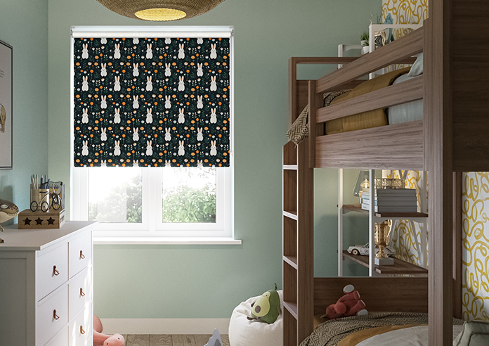 Hop To It, Noir - Roller Blind - Image 3